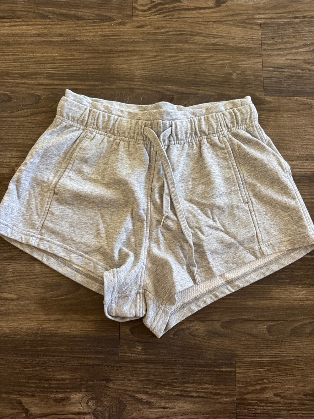 Women’s Heather Gray Knit Drawstring Athletic Shorts